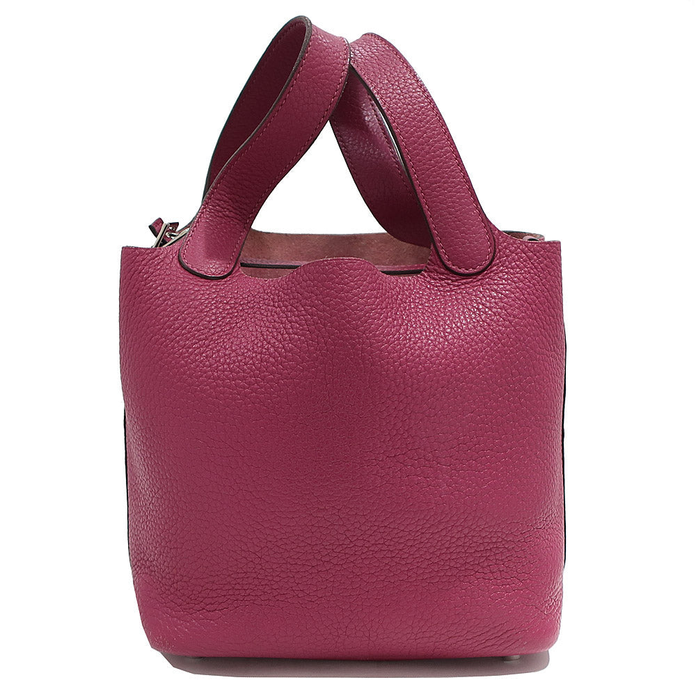 Hermes Handbag Picotin Lock Picotin Lock PM 18 Tosca/SV G   Clemence  O  2011 Manufactured  Women Key/Cadena Bag Preservation ÃƒÂ£Ã¢â€šÂ¬Ã‚Â ÃƒÂ£Ã¢â€šÂ¬Ã¢â‚¬Ëœ Neck Quality Wood
