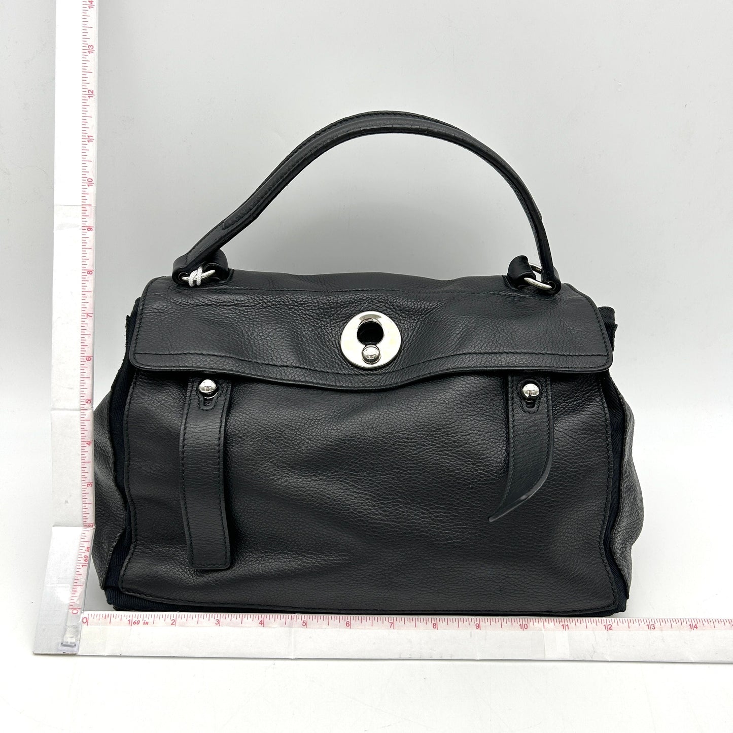Pre-owned Yves Saint Laurent Leather Top Handle Bag - Black Shoulder Bags, Handbags LA6001