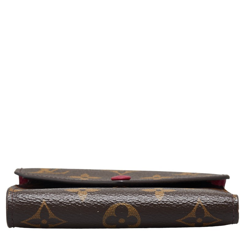 Louis Vuitton Monogram Portefolio Victoria Three Fold Wallet M41938 Brown Fushas PVC  Louis Vuitton