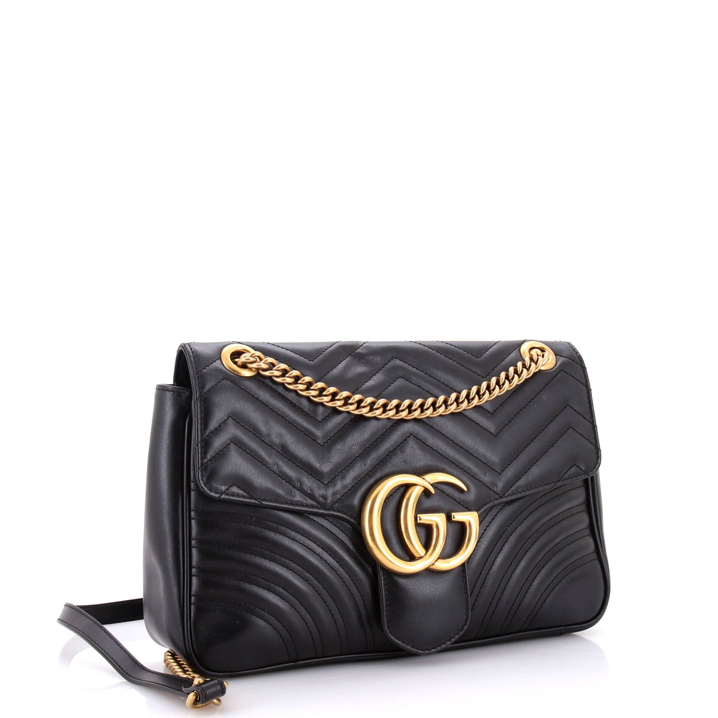 GG Marmont Flap Bag Matelasse Leather Medium