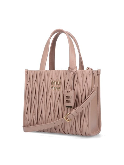 Miu Miu Women MatelassÃƒÆ’Ã‚Â© Tote Bag