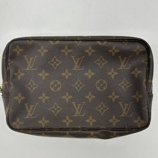 Louis Vuitton Trousse De Toilette Brown Canvas Clutch Bag lv9922sd