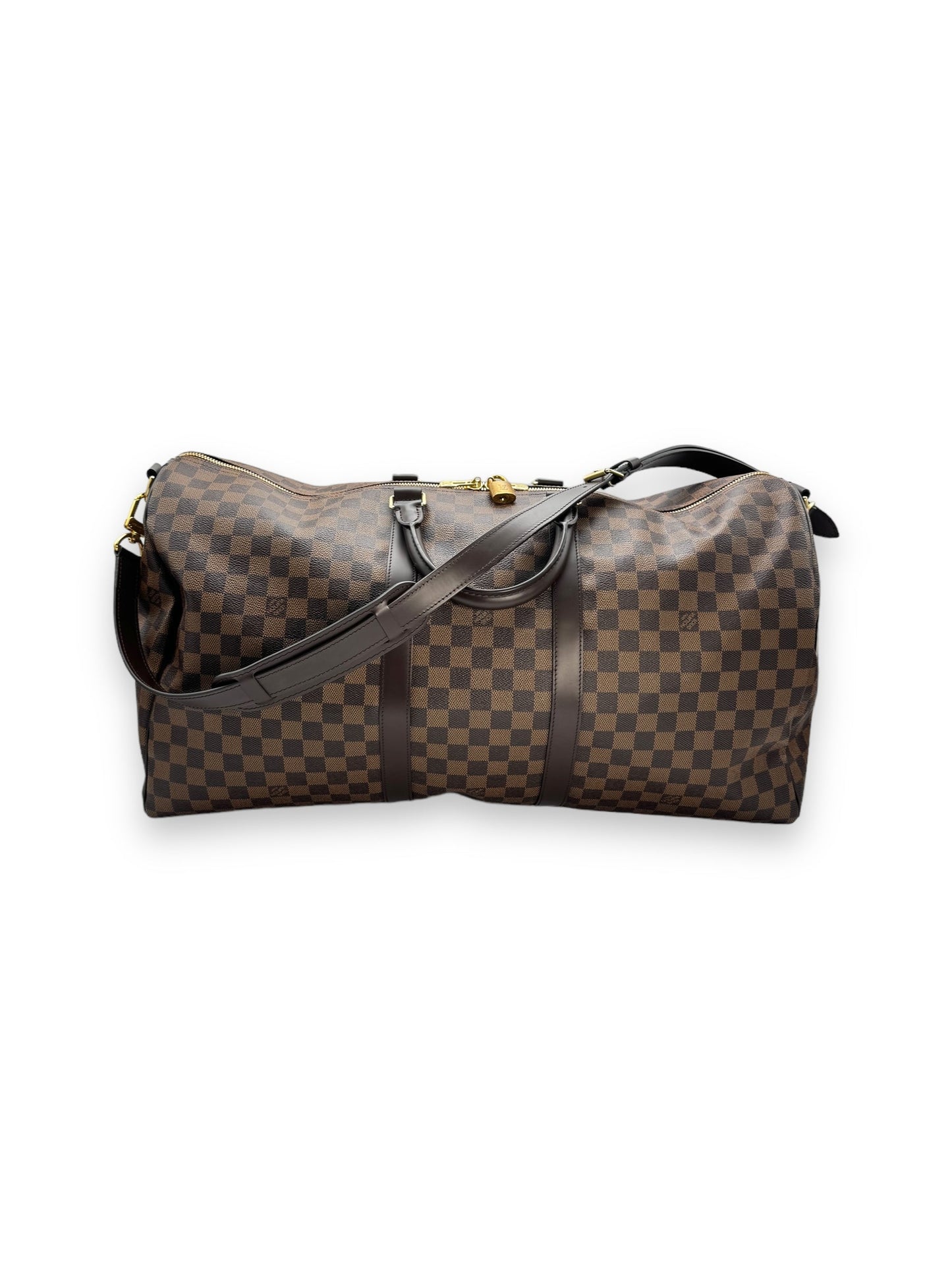 Louis Vuitton Damier Ebene BandouliÃ¨re Keepall 55