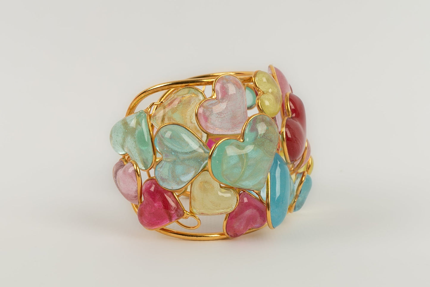 Bracelet manchette "Coeurs" Augustine