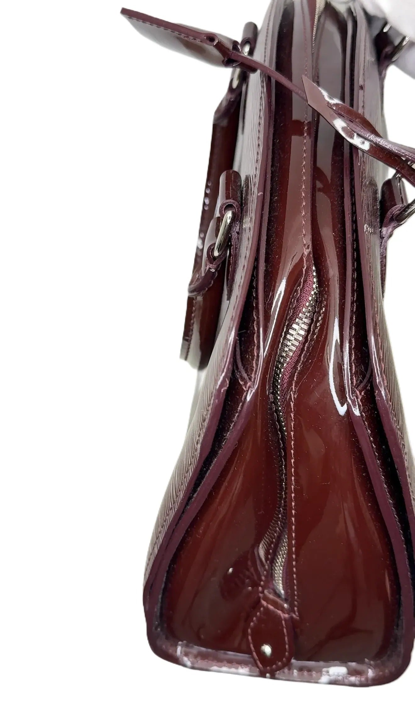 LOUIS VUITTON - Pont Neuf Handbag Leather Burgundy B23-91