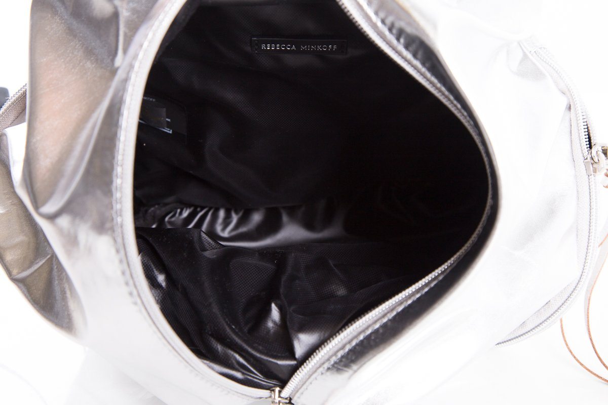 Rebecca Minkoff Silver Metallic Backpack