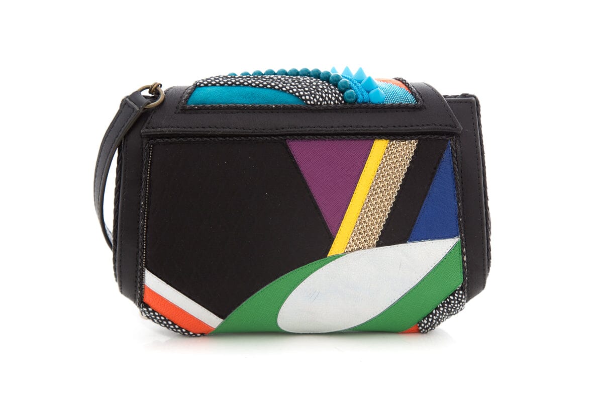 Beavaldes Patchwork Multi-Color Sequin Detail Cross-Body