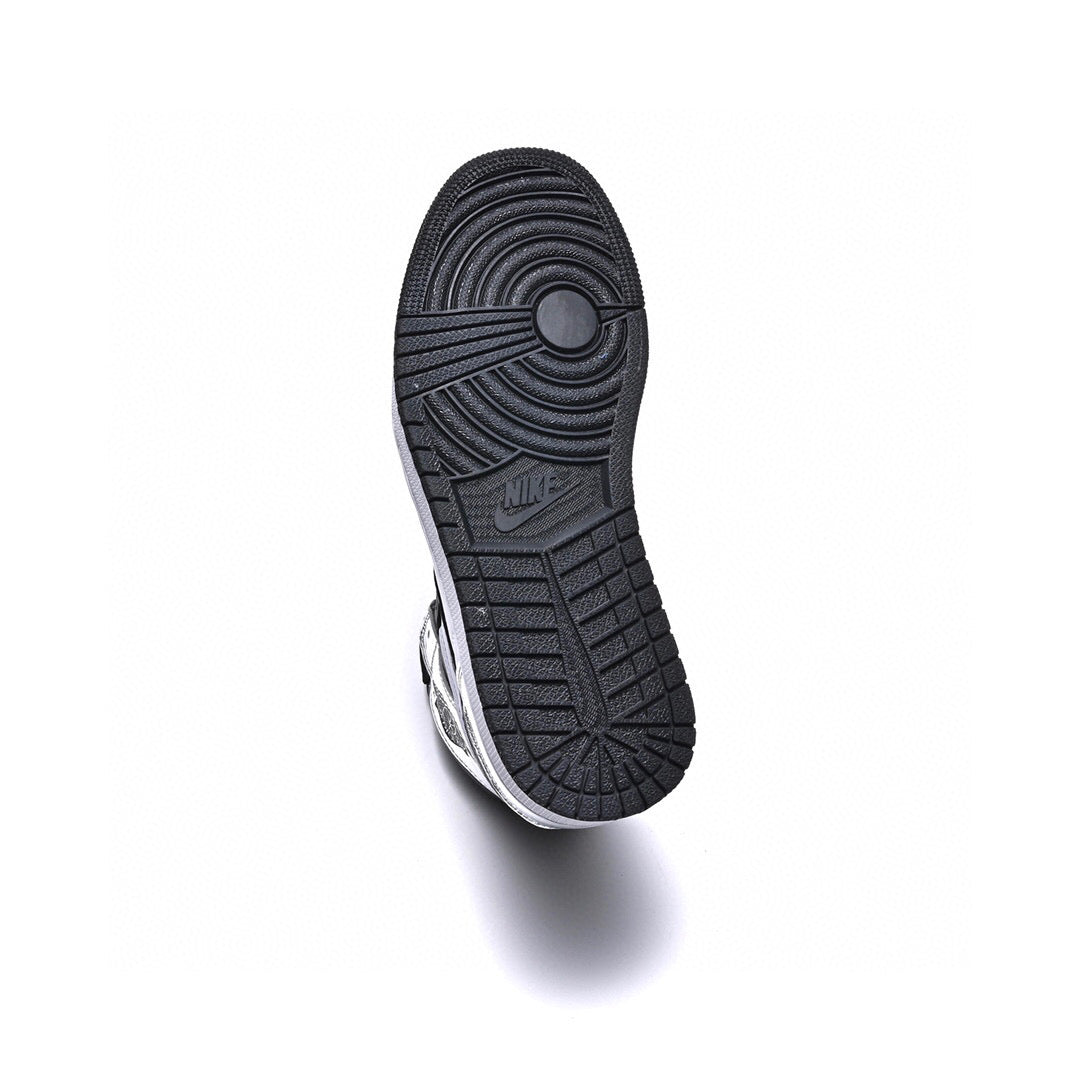 GLM - AJ1 High Black Silver