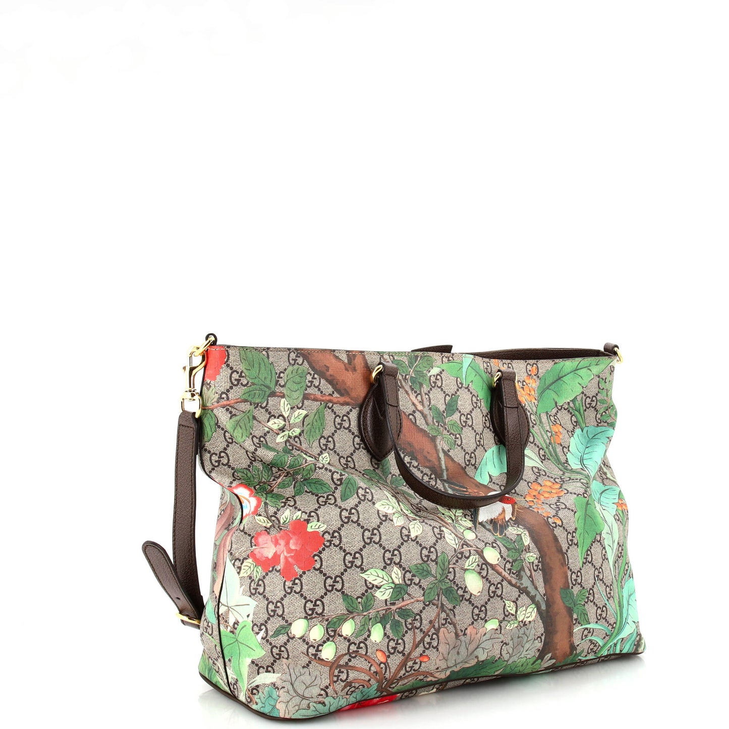 Convertible Soft Tote Tian Print GG Coated Canvas Medium