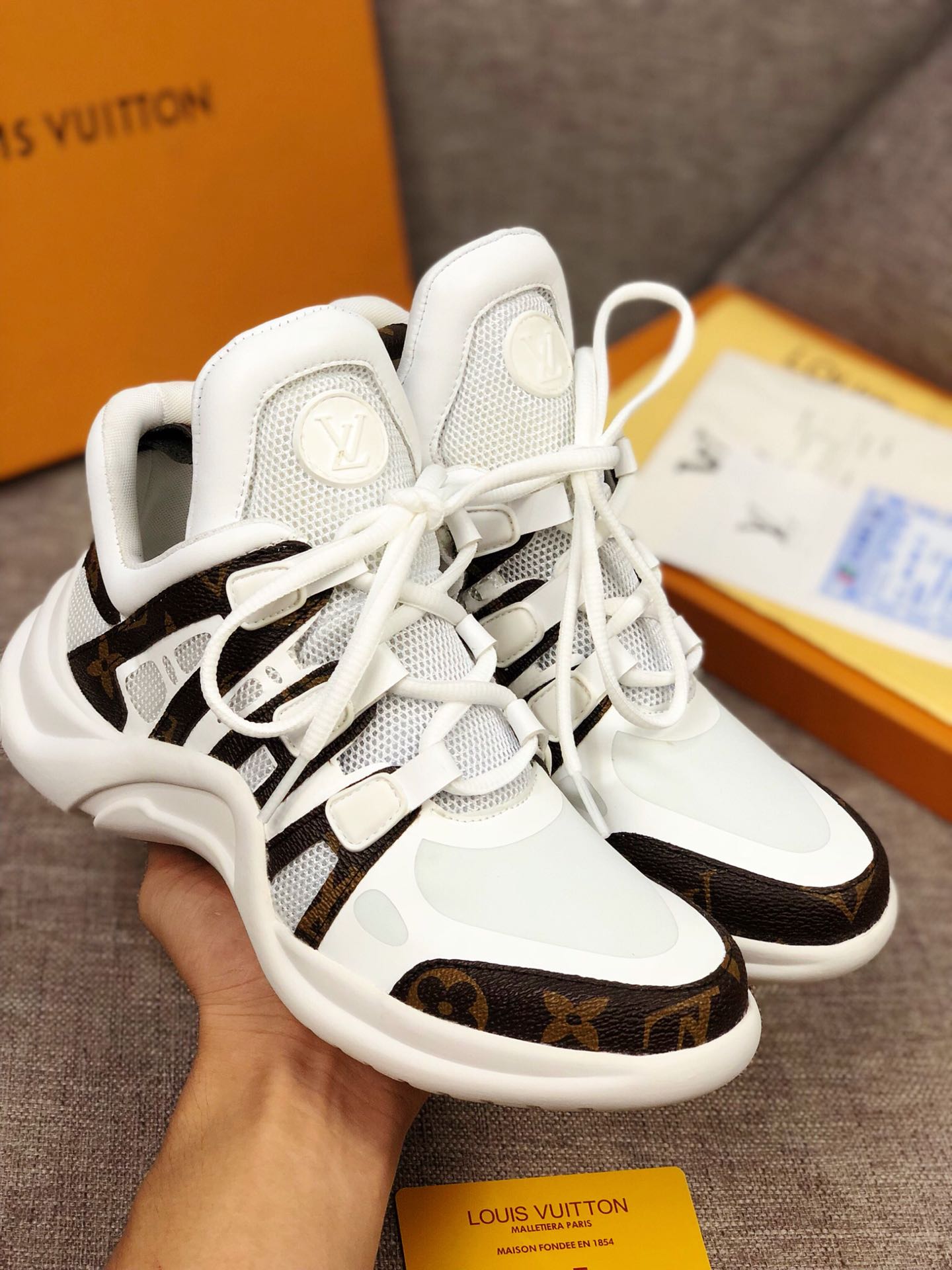 GLM - LUV Archlight White Brown Sneaker