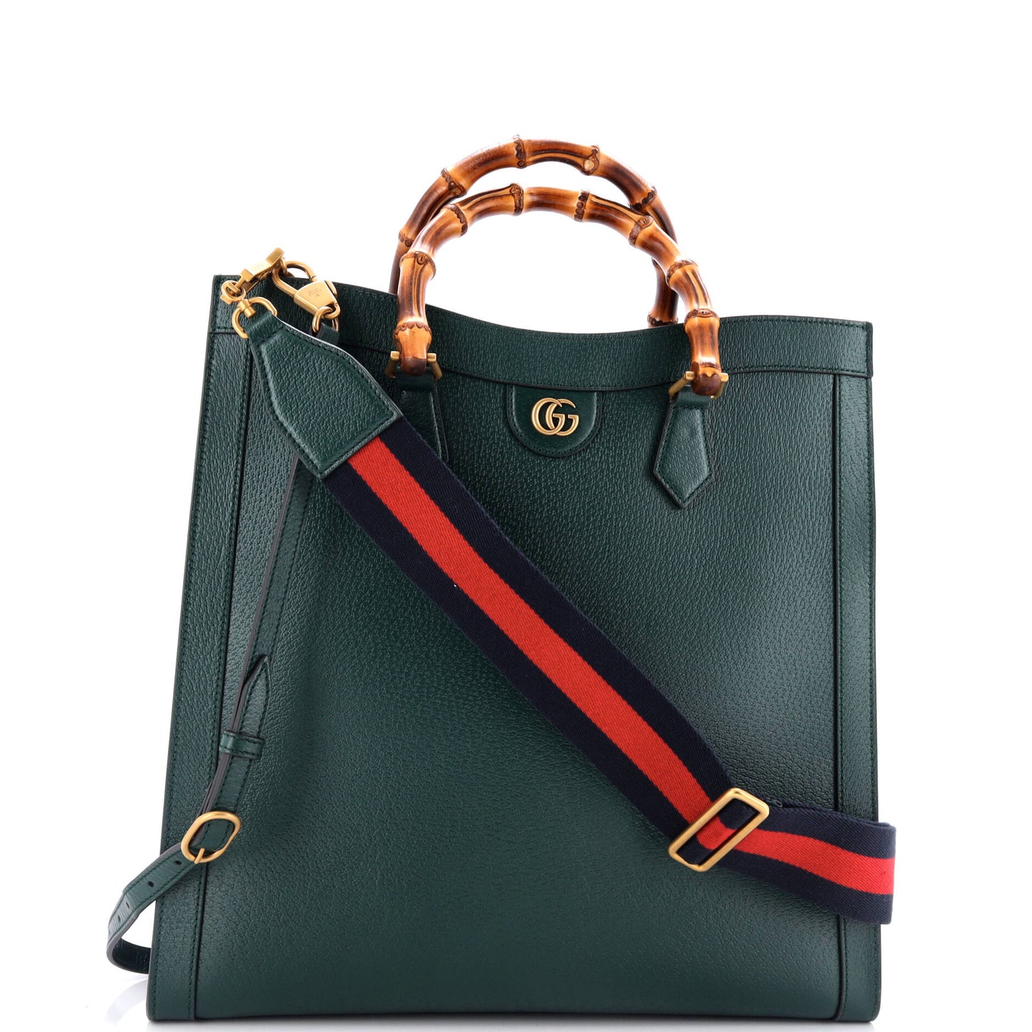 Diana NM Bamboo Handle Tote Leather Large