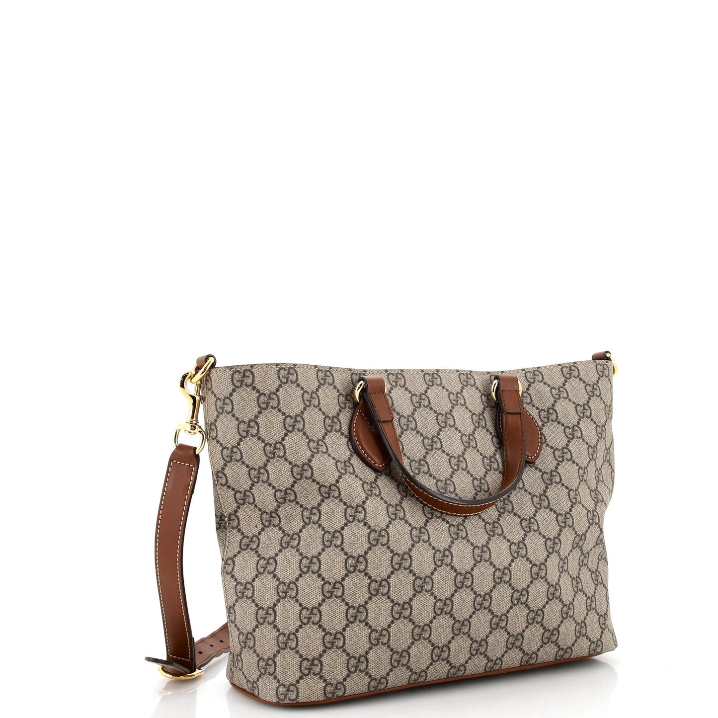 Convertible Soft Tote GG Coated Canvas Small