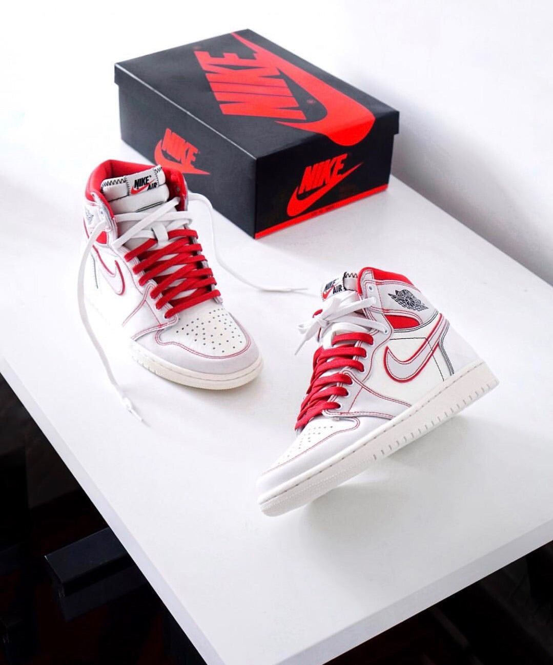 GLM - AJ1 white and red manuscript