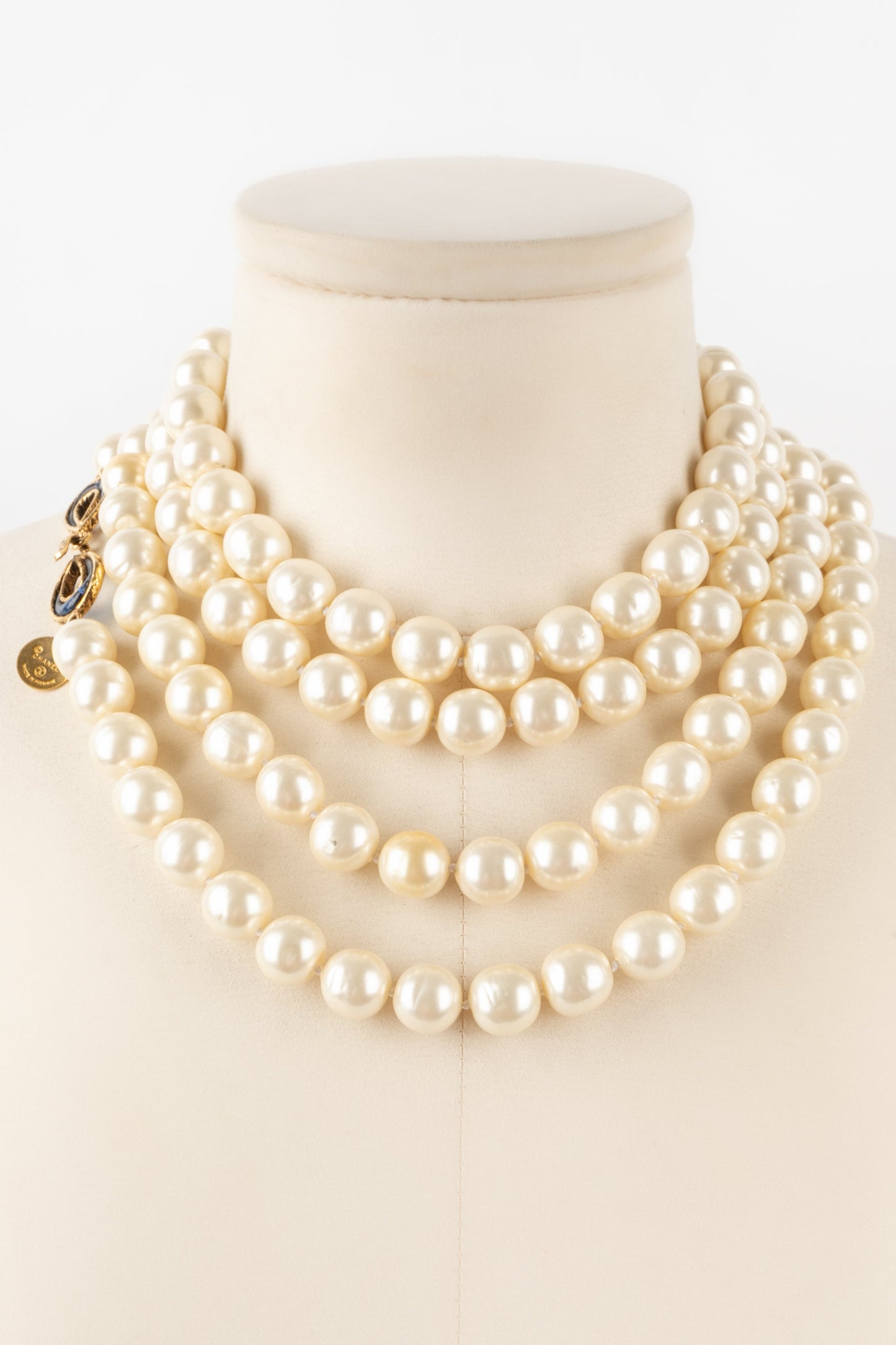 Collier / sautoir de perles nacrÃƒÆ’Ã‚Â©es Chanel