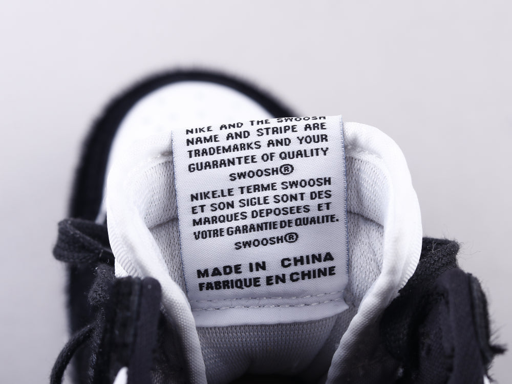 GLM - AJ1 horsehair black and white