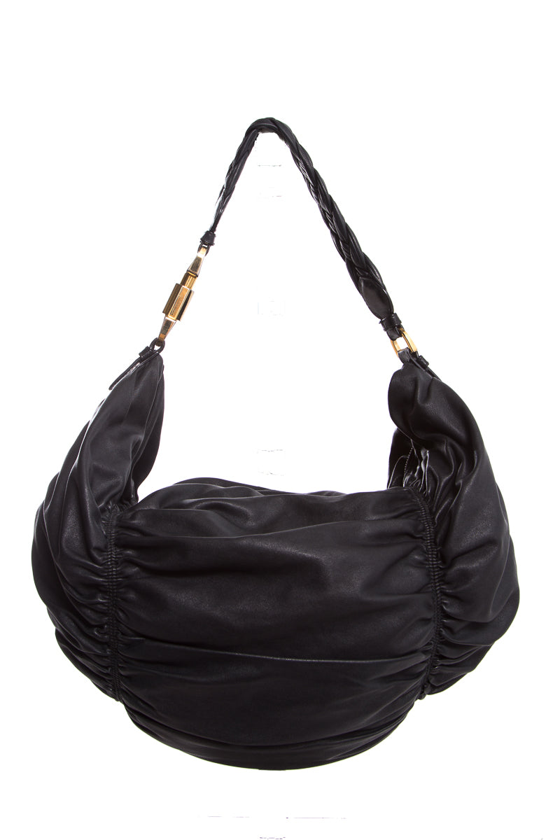 Bally Black Leather Hobo