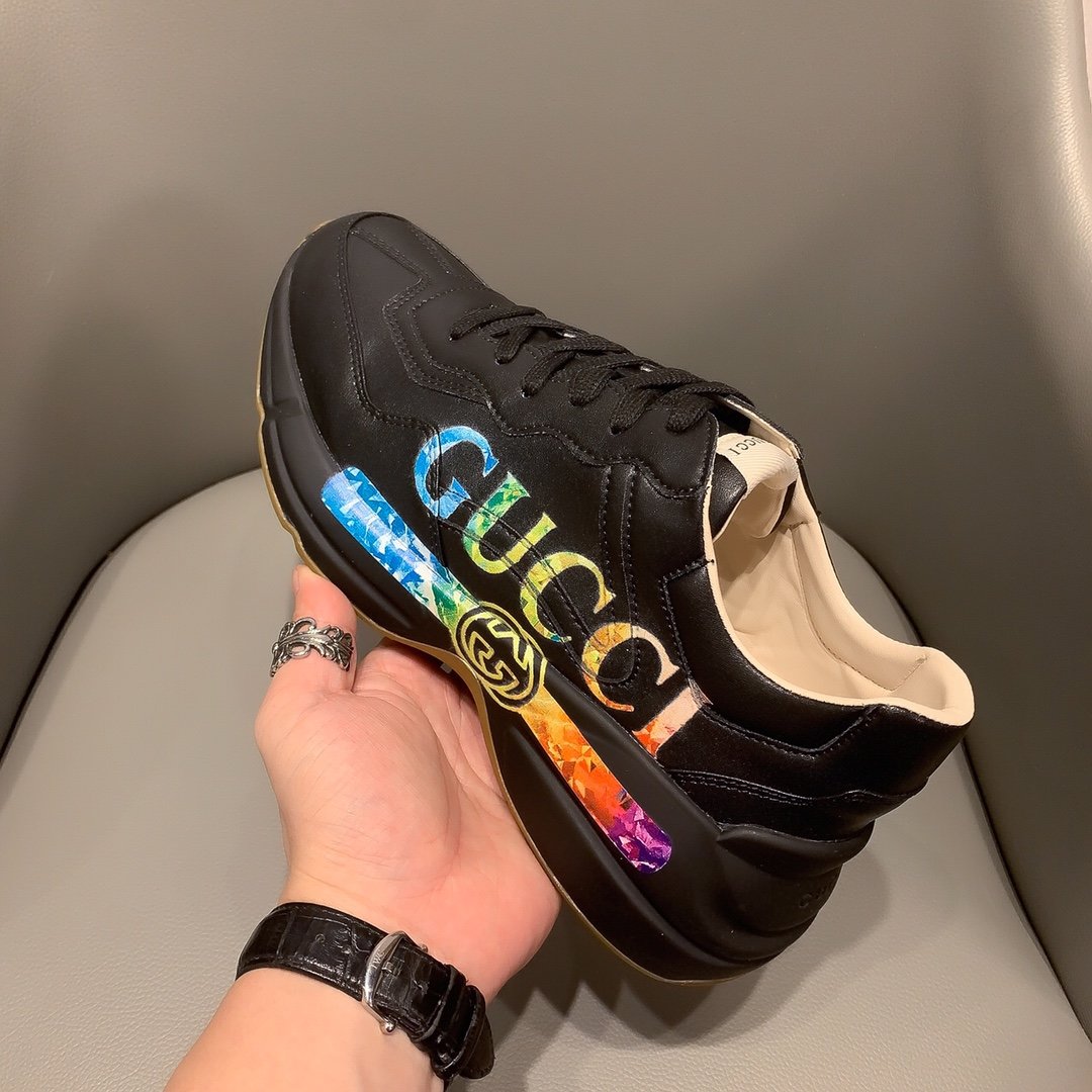 GLM-GCI  RHYTON VINTAGE TRAINER BLACK SNEAKER 145