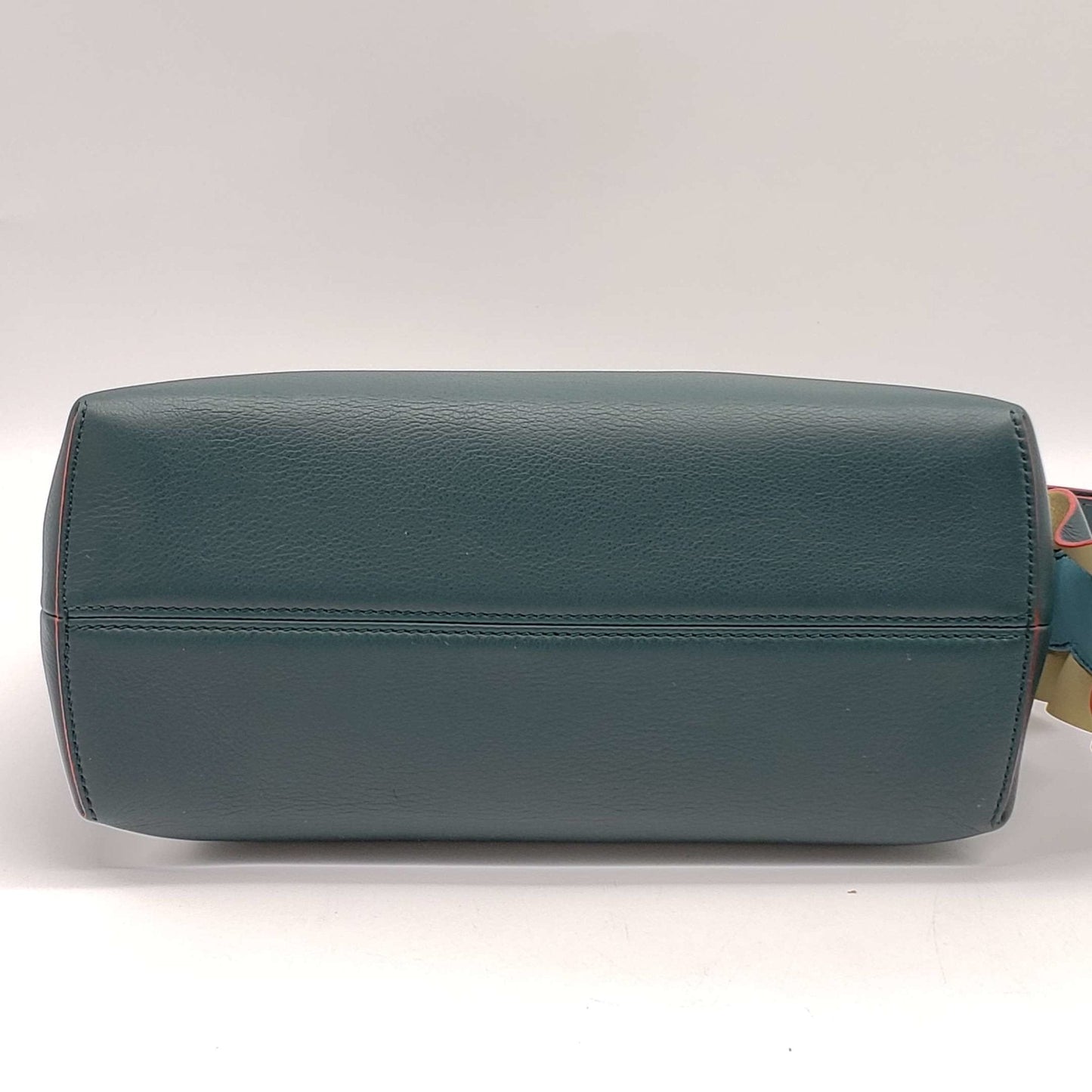 Fendi Green Leather Shoulder Bag