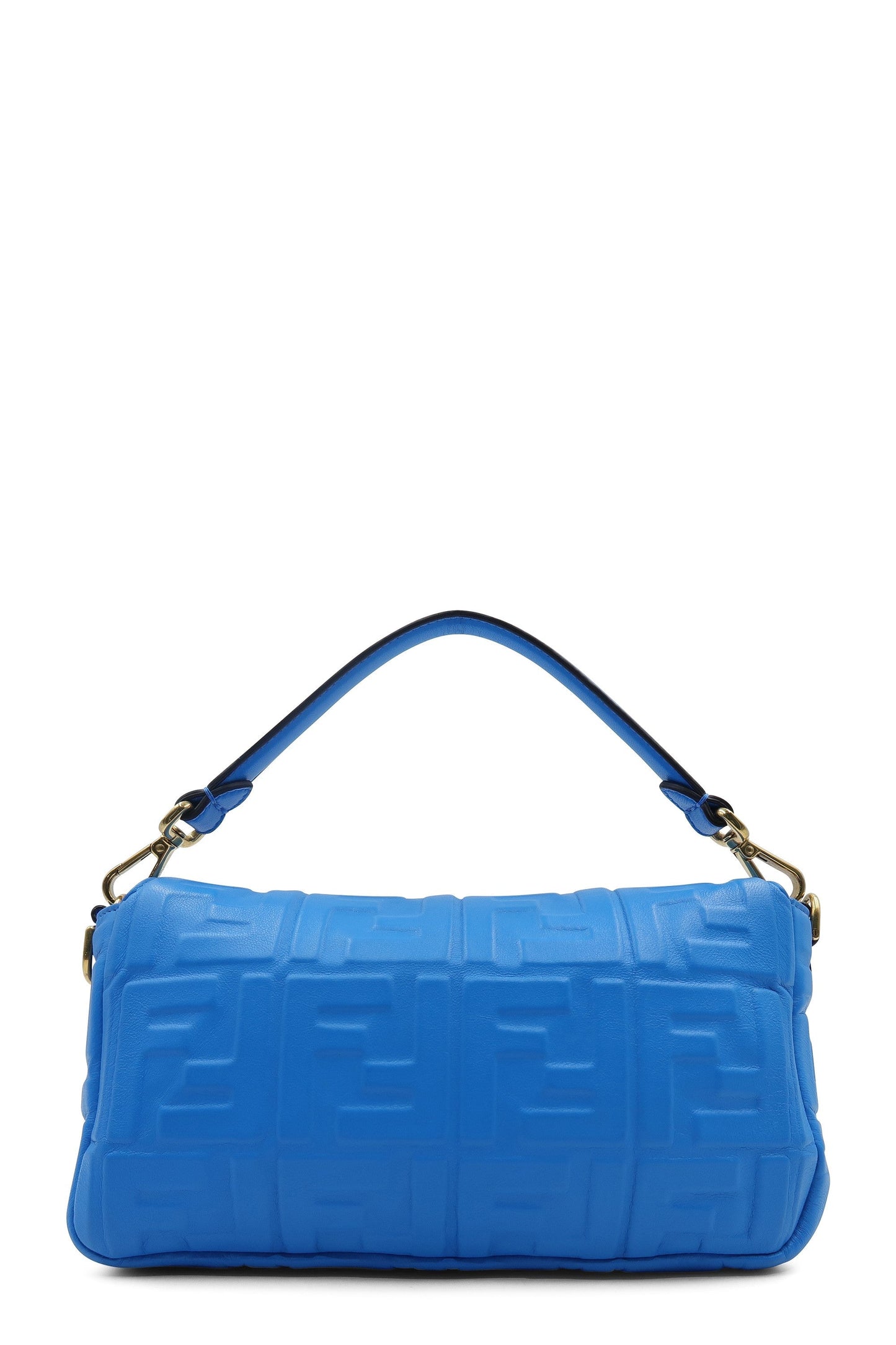 Nappa Embossed FF 1974 Baguette Royal Blue