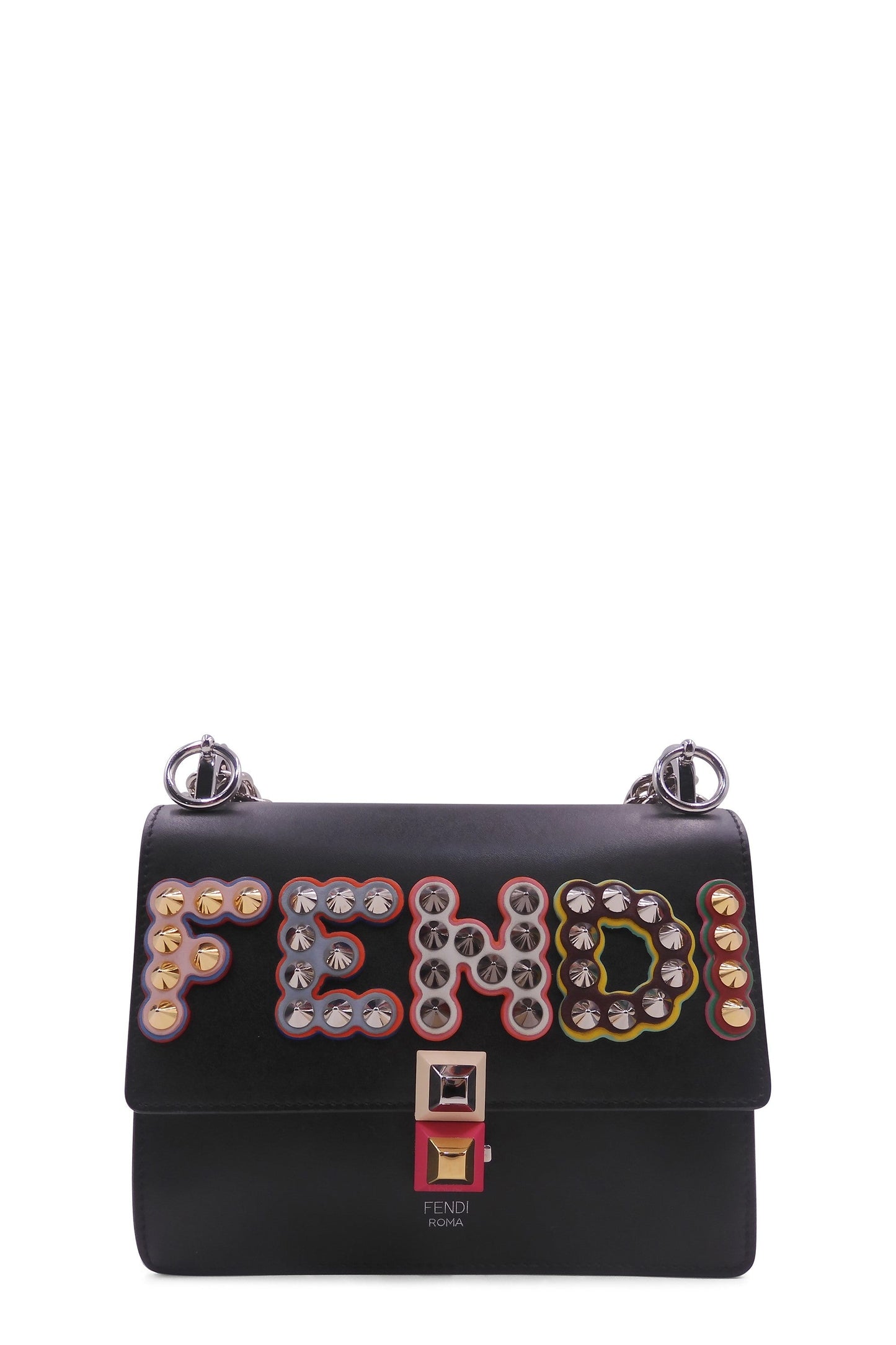 Small Kan I Studded Logo Black