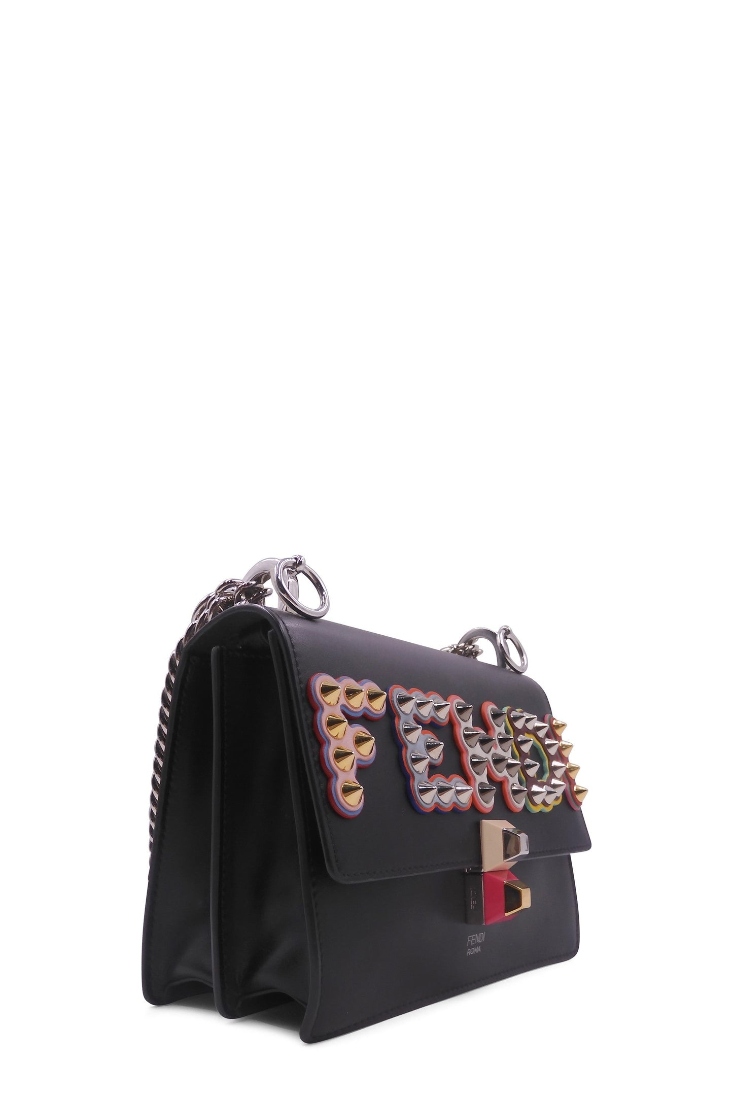 Small Kan I Studded Logo Black