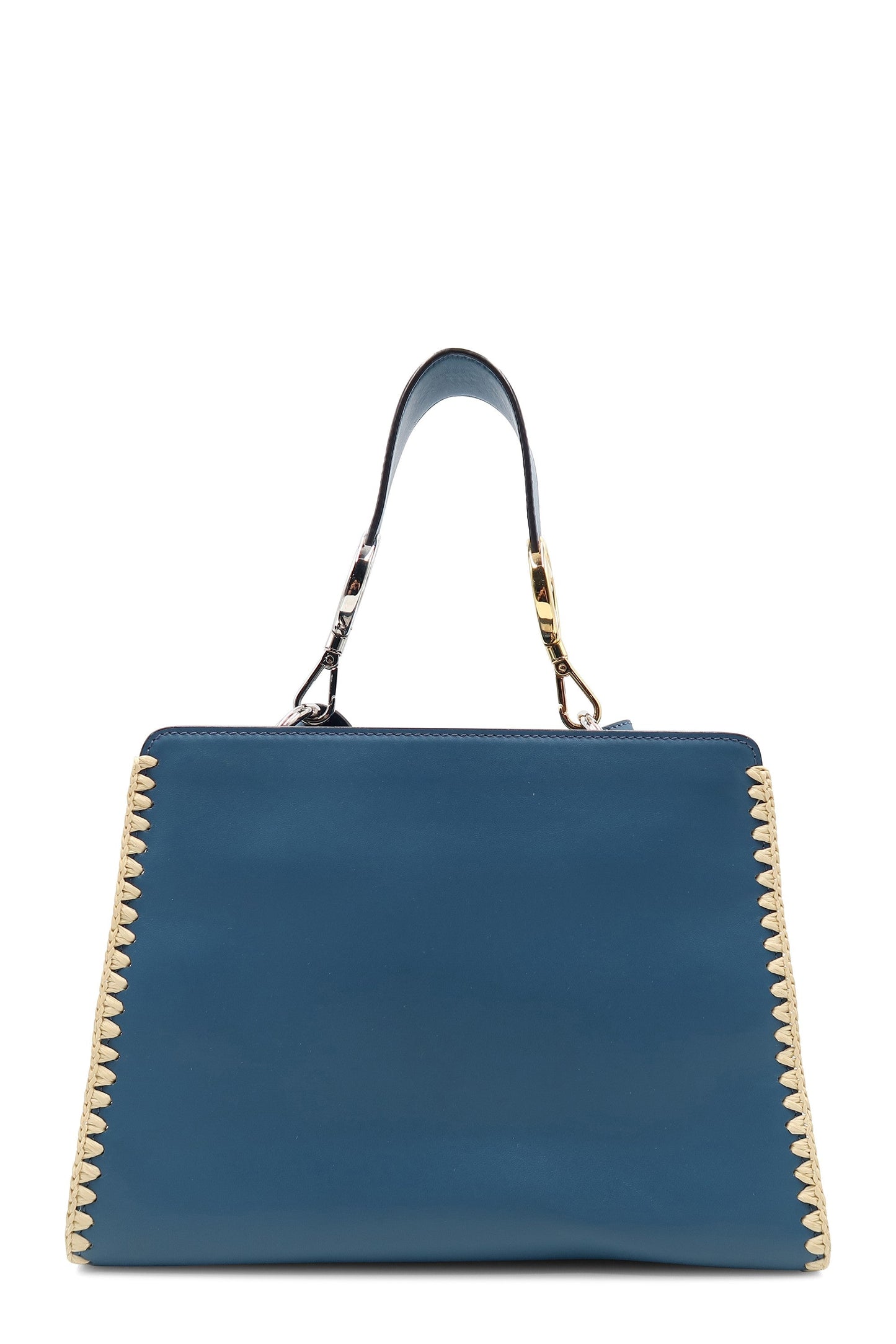 Small Snakeskin-Trimmed Runaway Blue