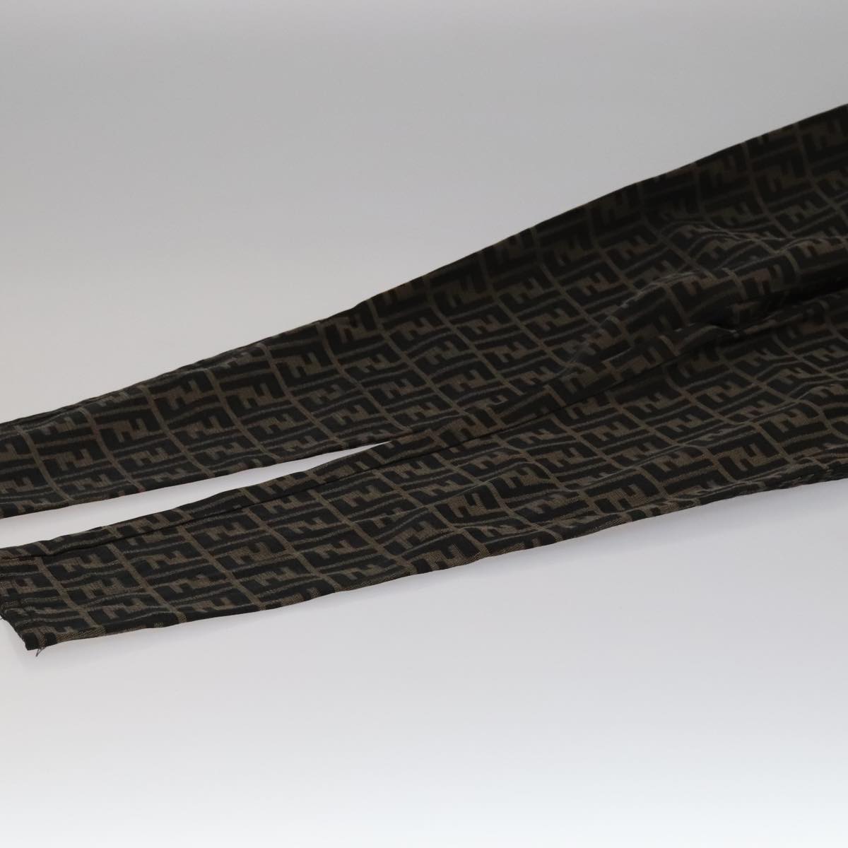 FENDI Zucca Canvas Pants XO Black Brown FF1145