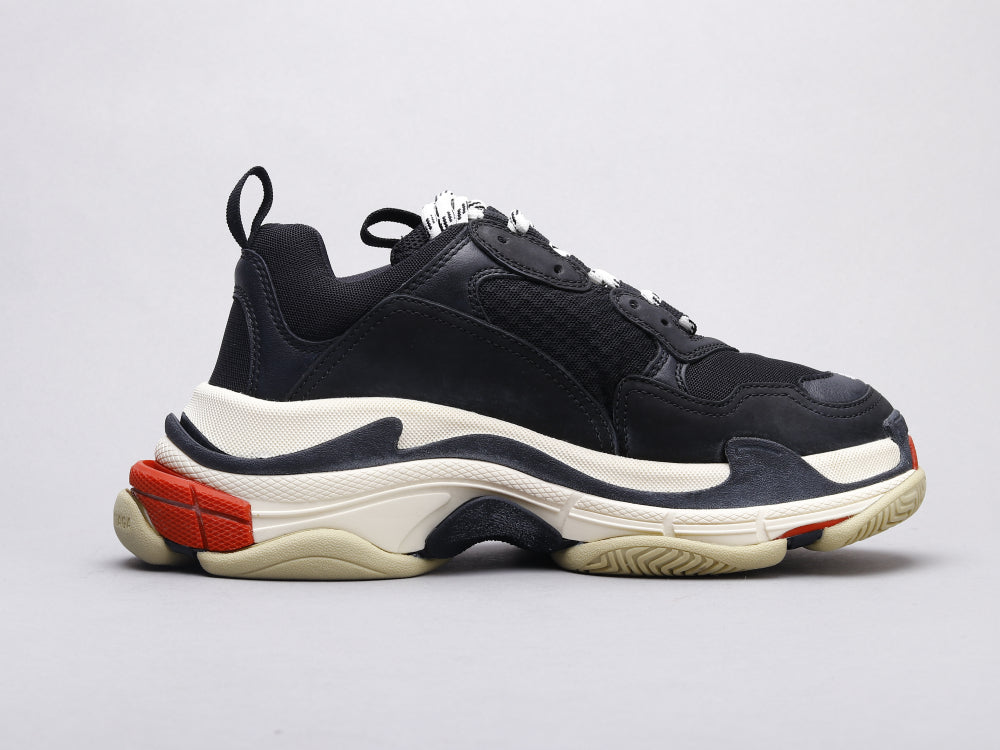 GLM - Bla Triple S Black and Red Sneaker
