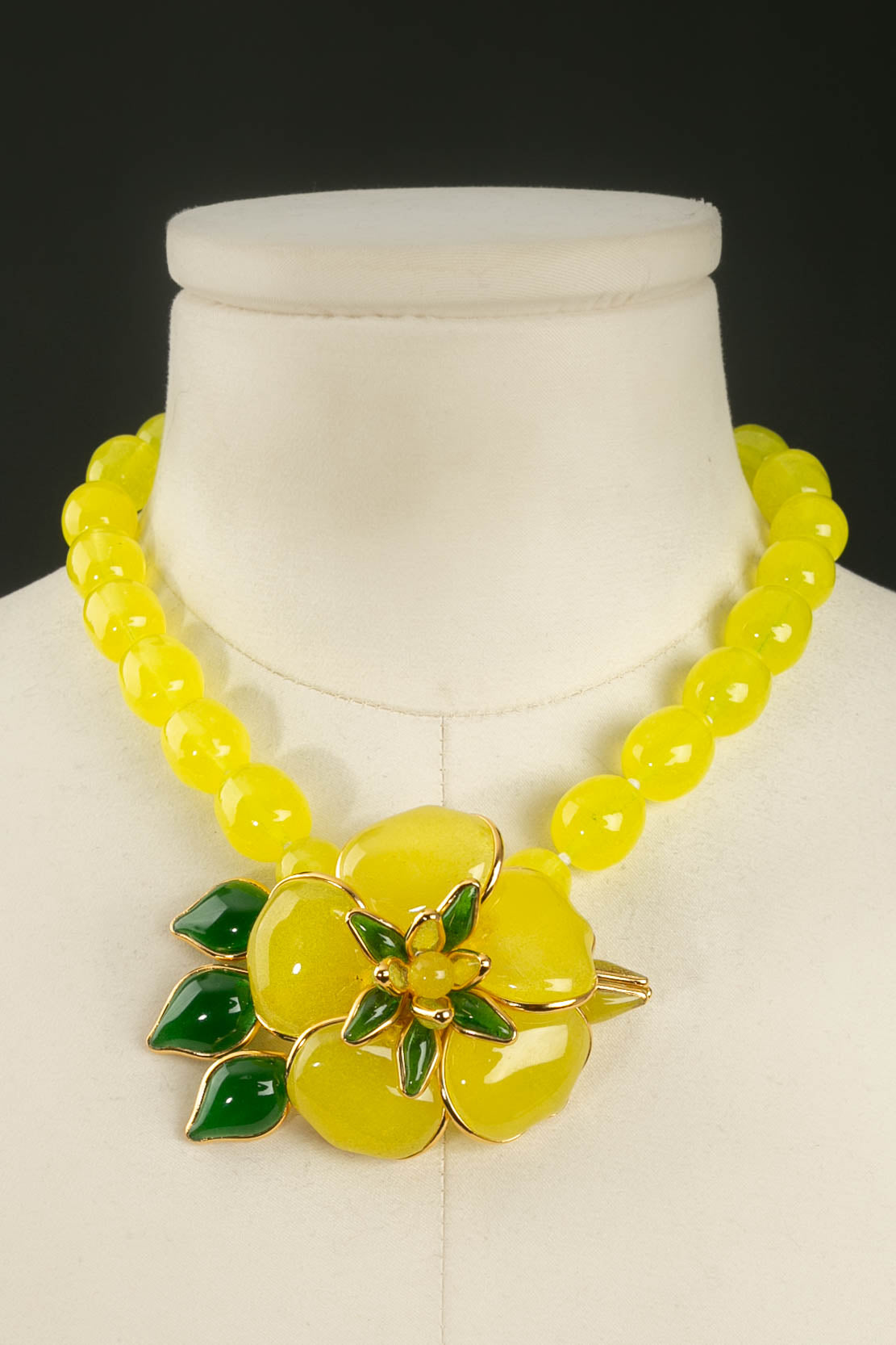 Collier en pÃƒÆ’Ã‚Â¢te de verre Augustine