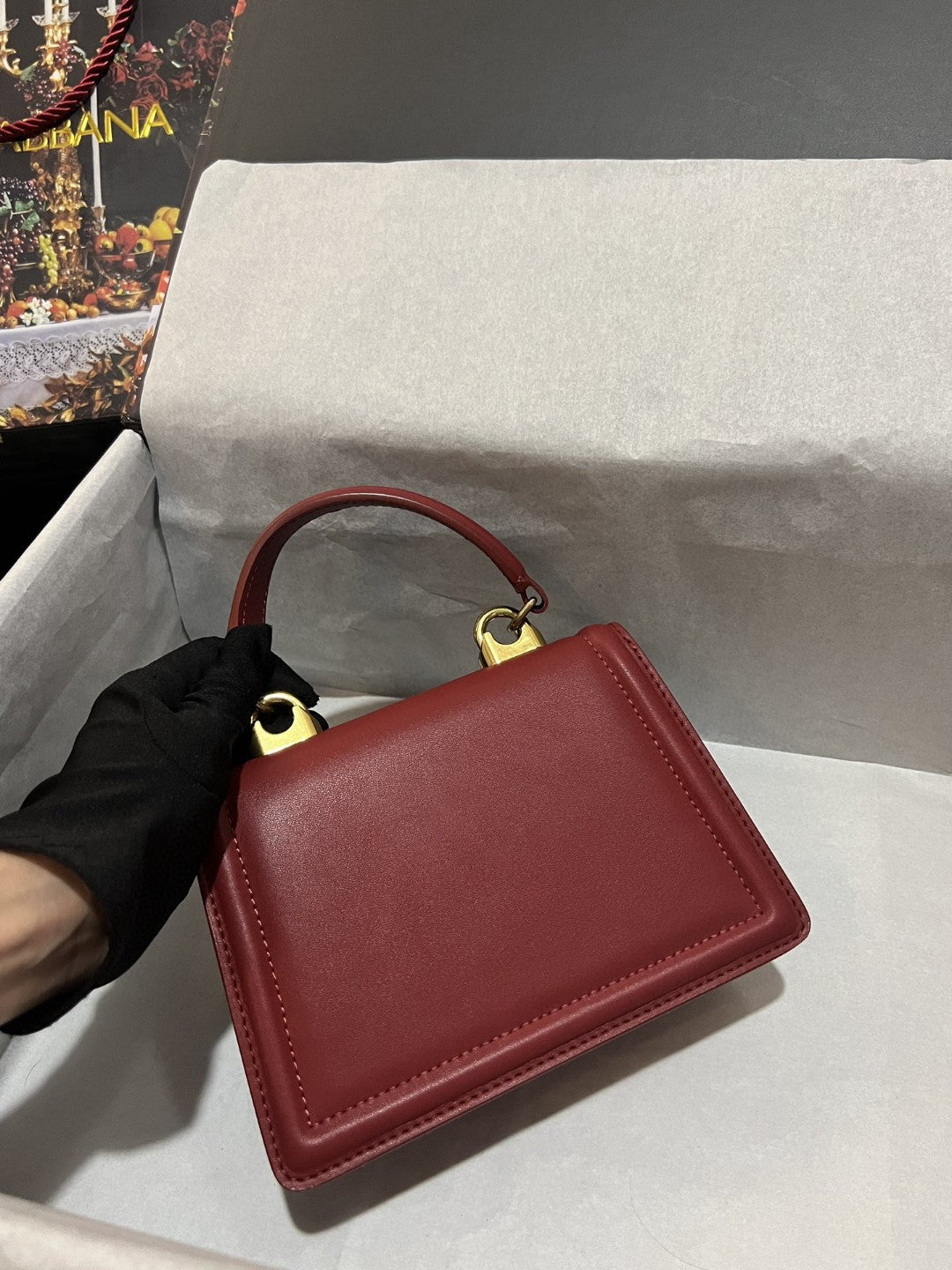 GLAMI Small Devotion Bag In Plain Burgundy For Women 7.5in/19cm GLAMI