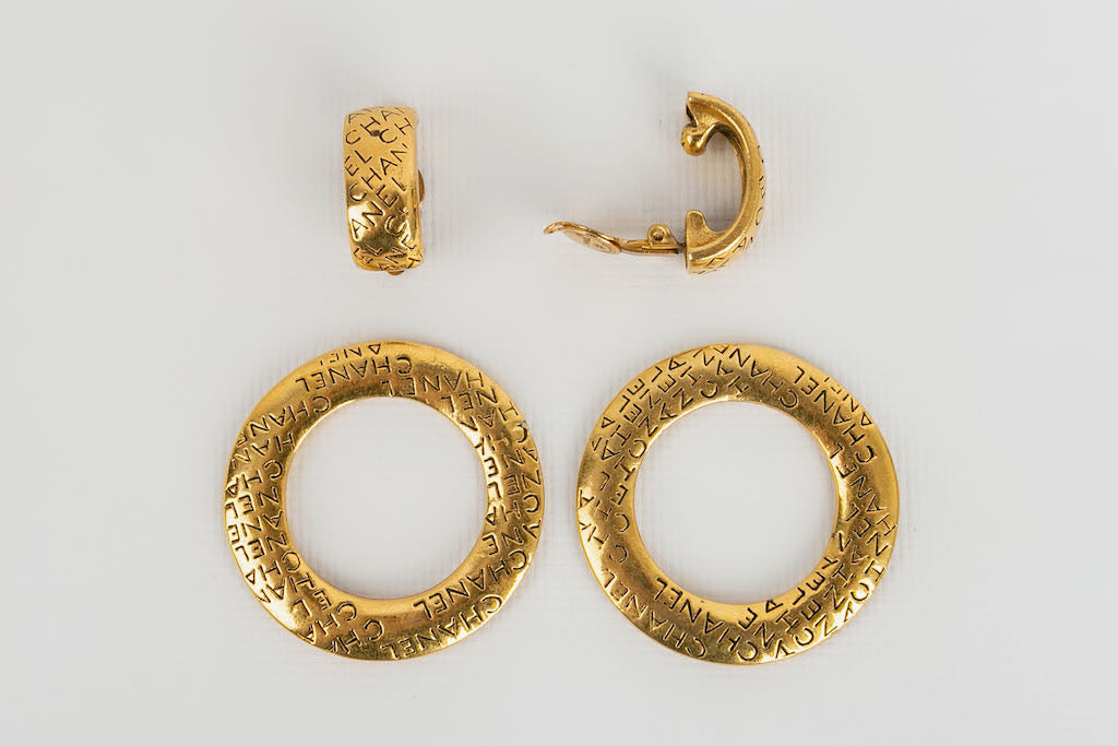 Boucles d'oreilles crÃ©oles Chanel