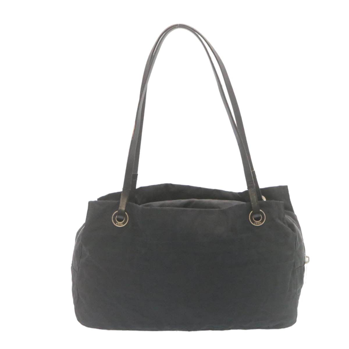 FENDI Zucca Canvas Tote Bag Black fm1221