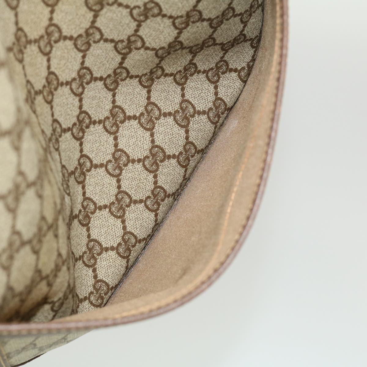 GUCCI Web Sherry Line GG Canvas Tote Bag Beige Red Green fm1307