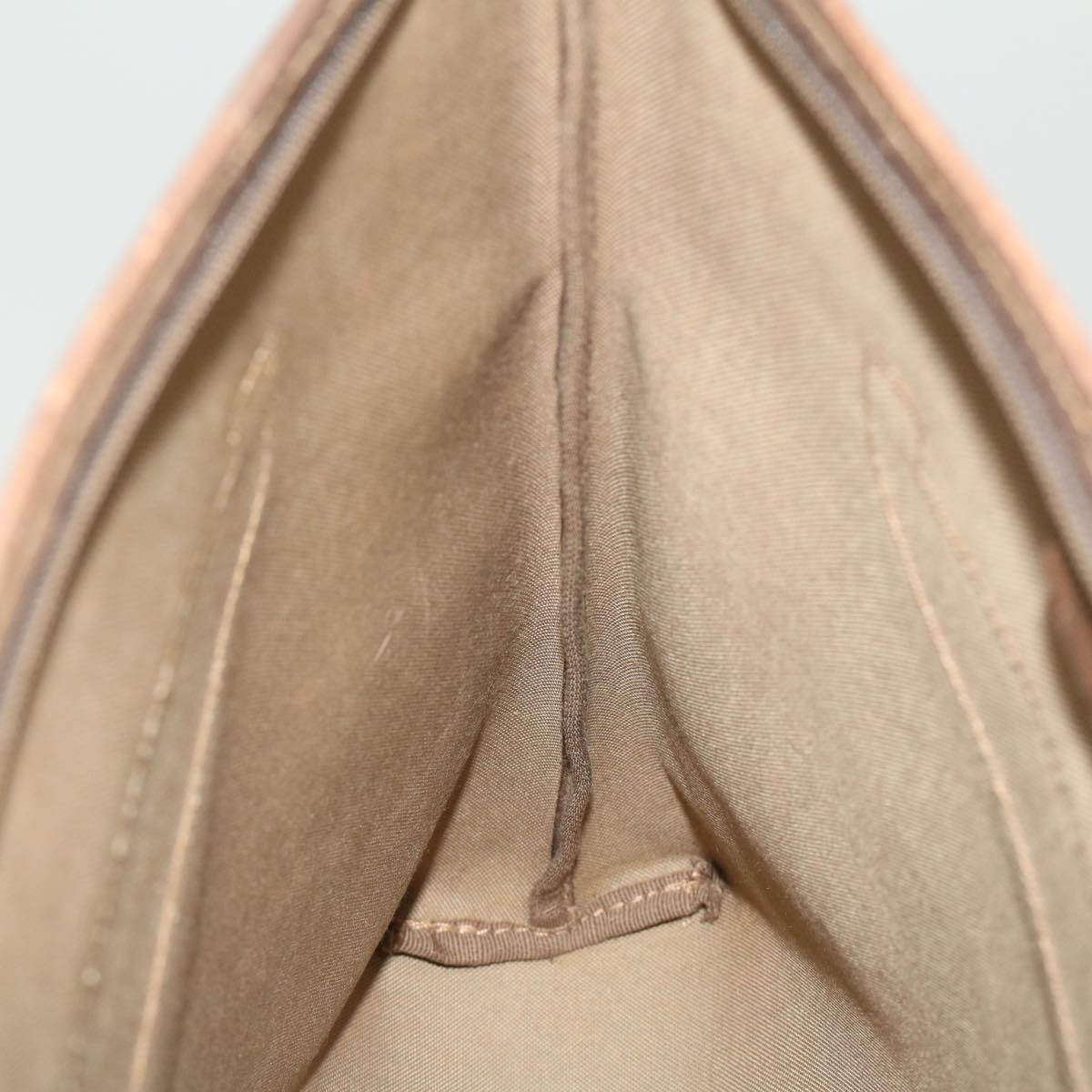 GUCCI GG Canvas Shoulder Bag PVC Leather Beige fm1310