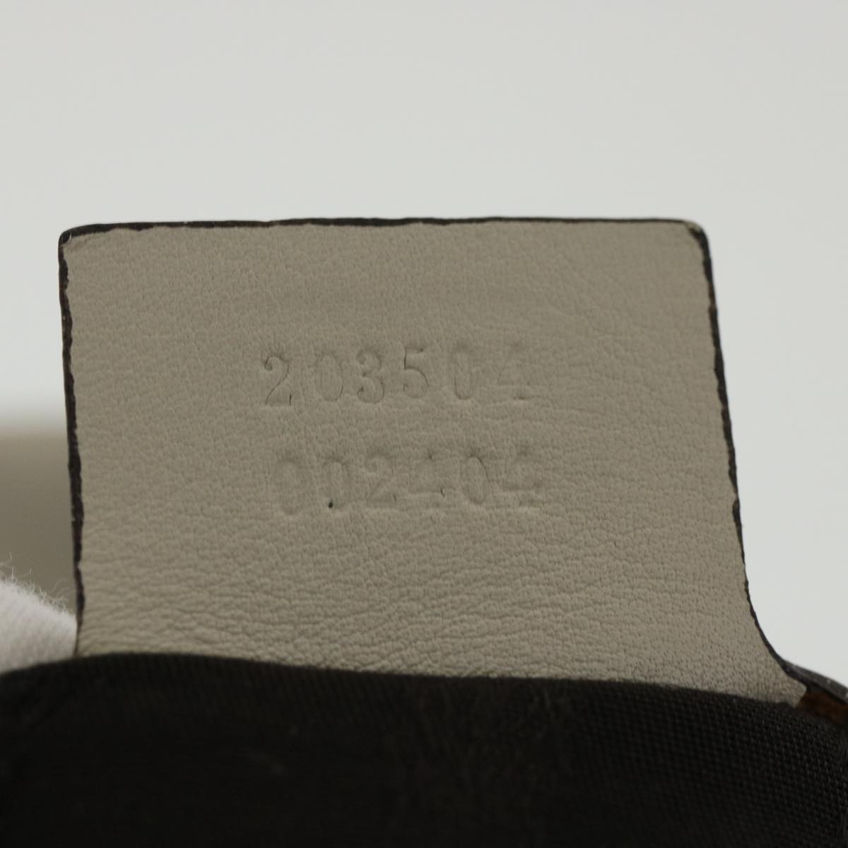 GUCCI GG Canvas Tote Bag Leather White fm1564