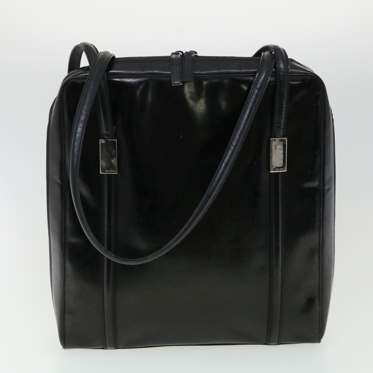 GUCCI Shoulder Bag Leather 3Set Black Green fm1718