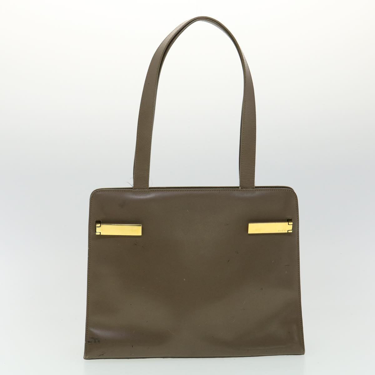 GUCCI Hand Bag Tote Bag Leather 4Set Beige Black Brown fm1720