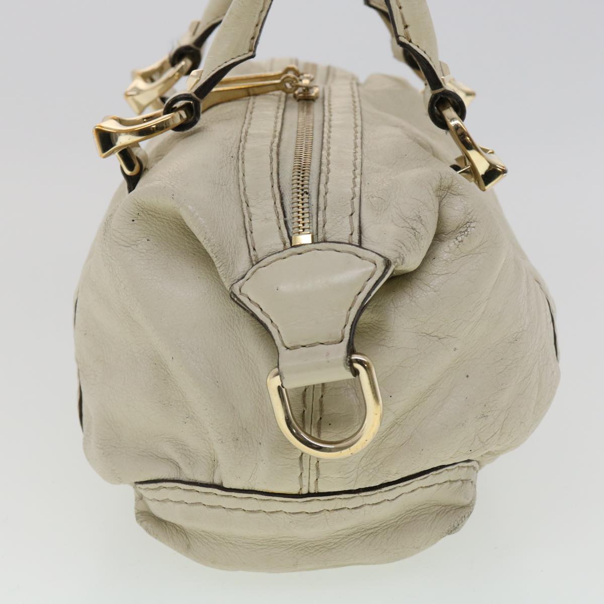 GUCCI Hand Bag Tote Bag Leather 4Set Beige Black Brown fm1720