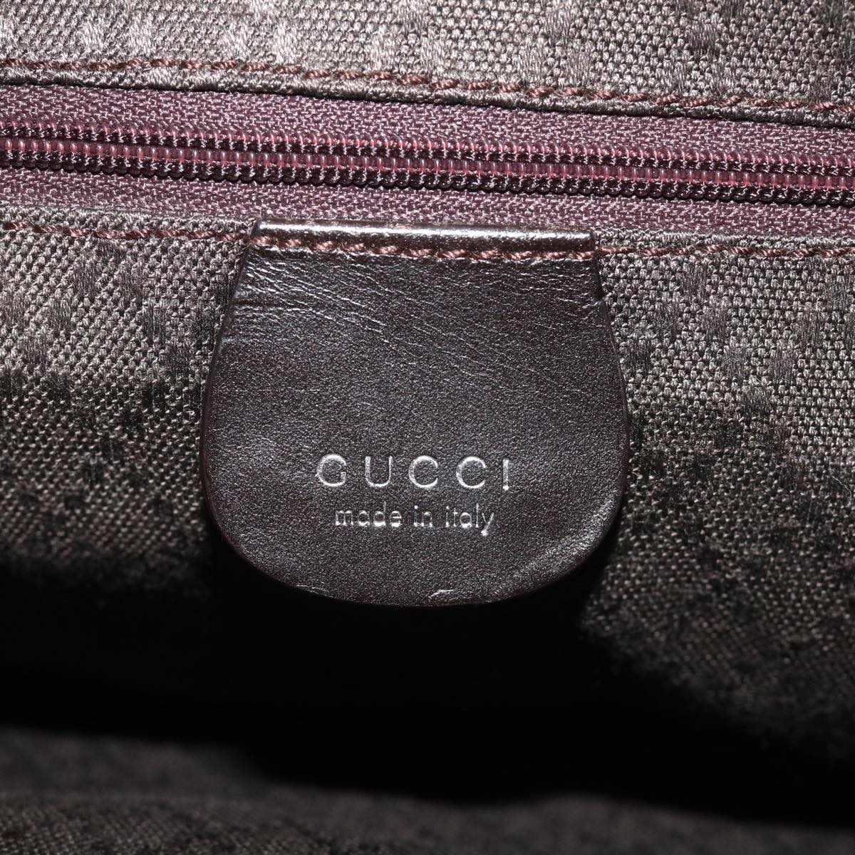 GUCCI Shoulder Bag Canvas Brown fm2205