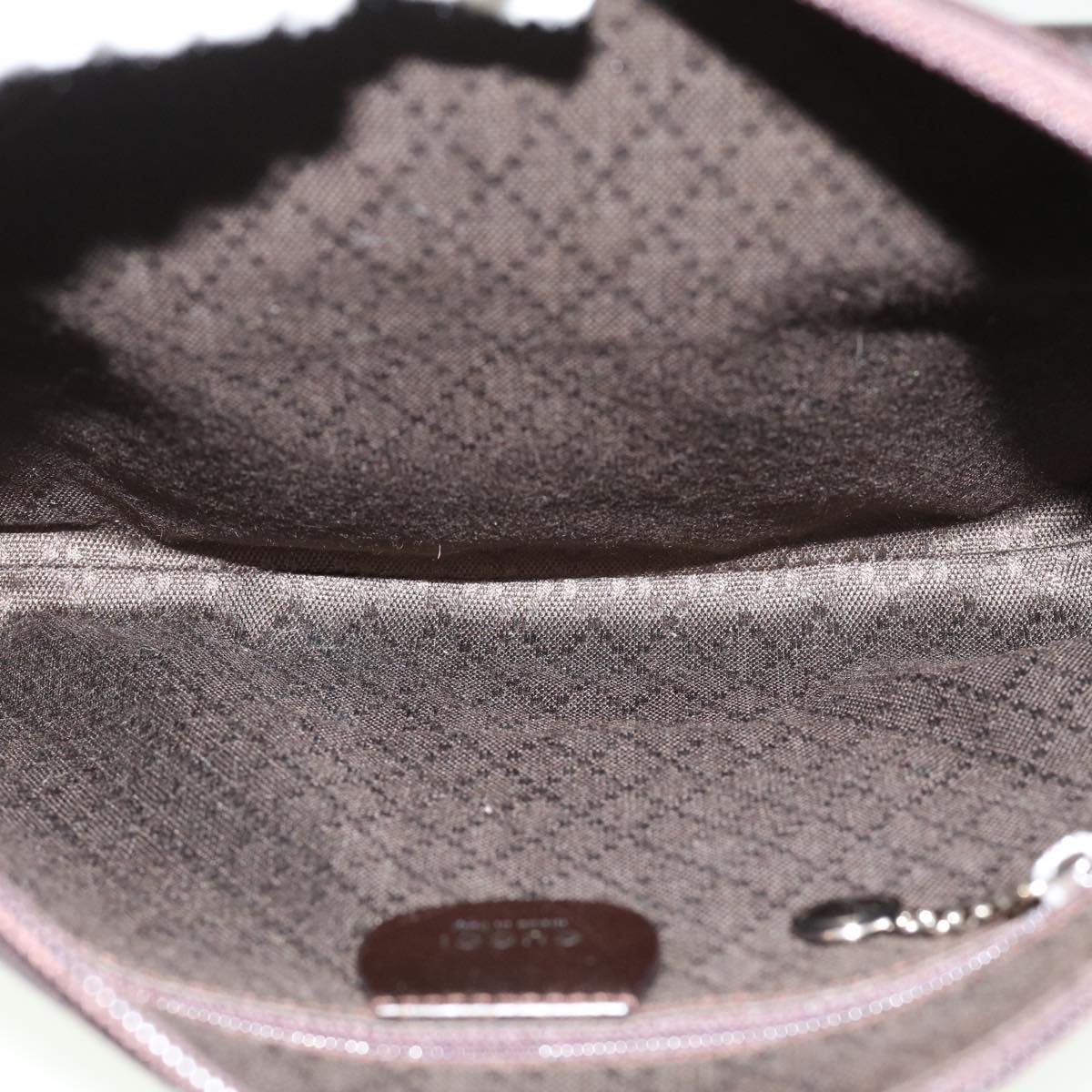 GUCCI Shoulder Bag Canvas Brown fm2205