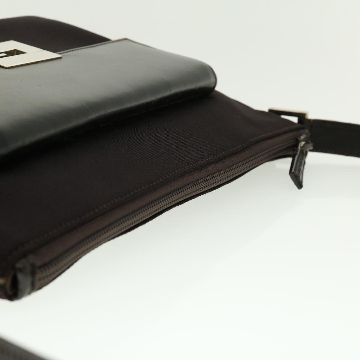 GUCCI Shoulder Bag Canvas Brown fm2205