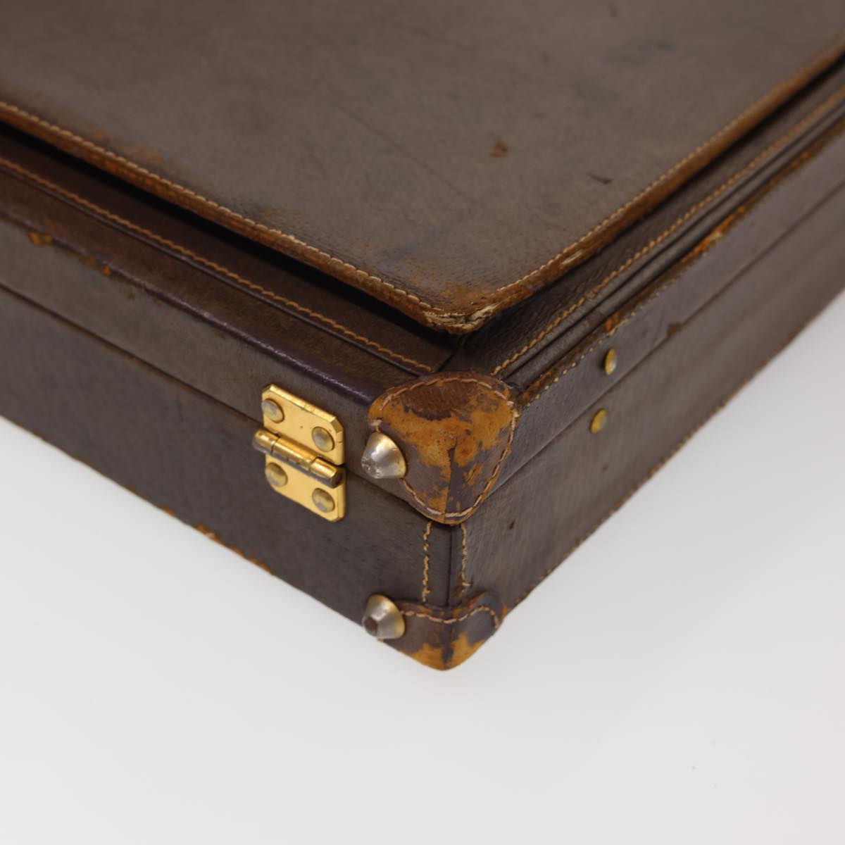 GUCCI Trunk Leather Brown fm2218