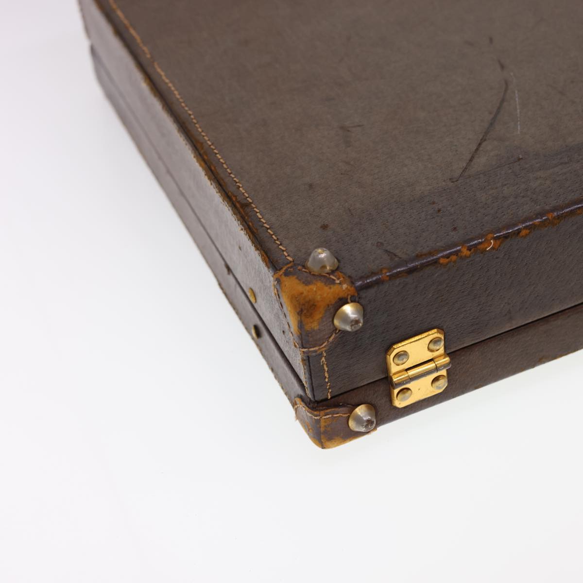 GUCCI Trunk Leather Brown fm2218
