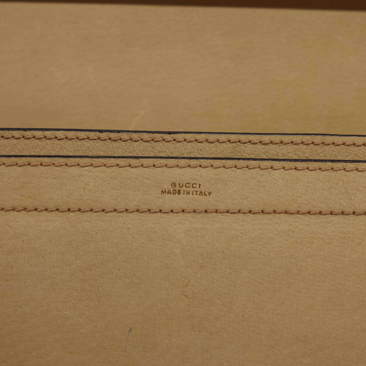 GUCCI Trunk Leather Brown fm2218