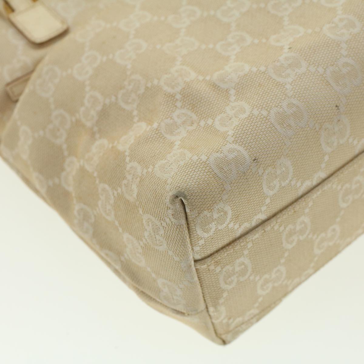 GUCCI GG Canvas Shoulder Bag Beige 002 1075 002053 fm2315