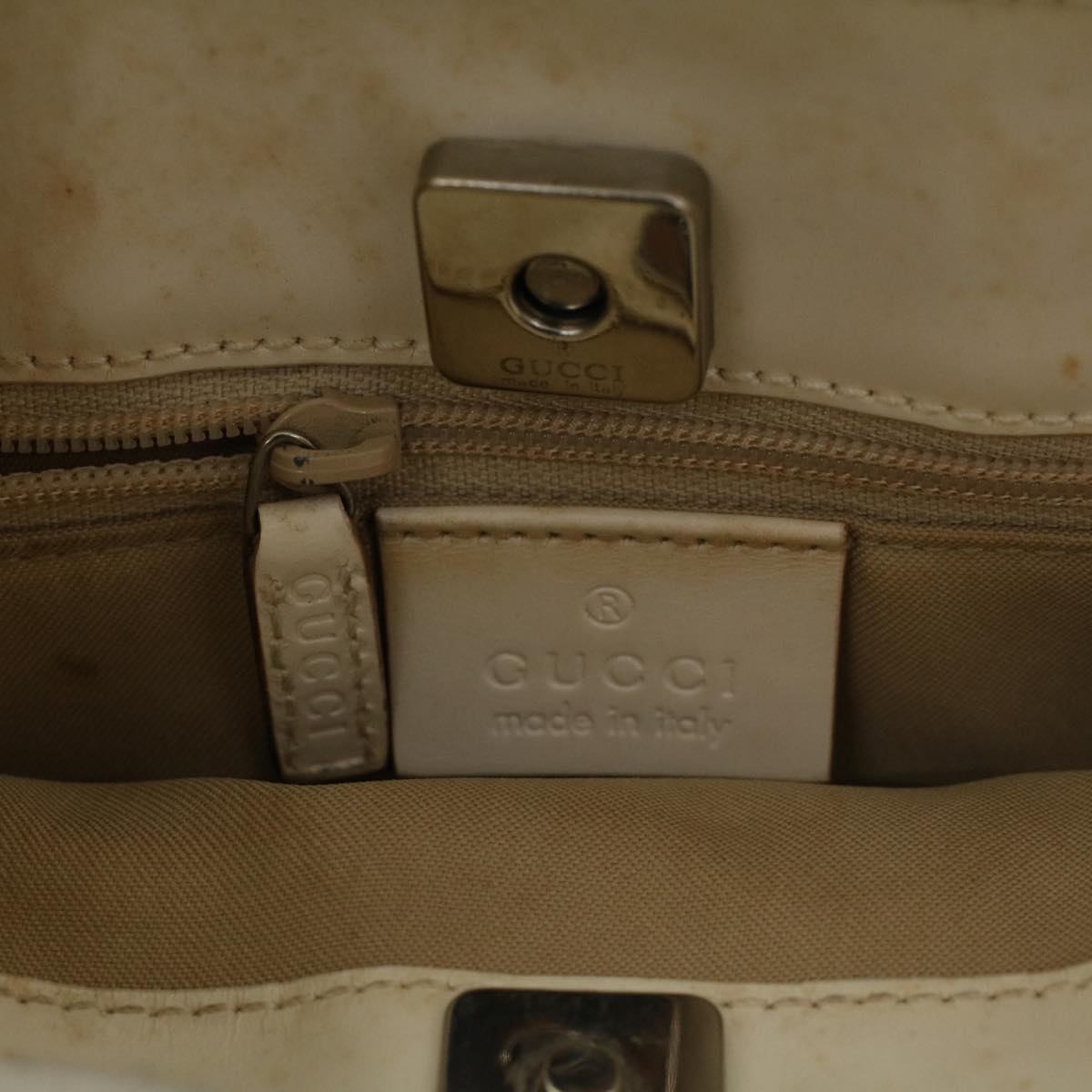 GUCCI GG Canvas Shoulder Bag Beige 002 1075 002053 fm2315
