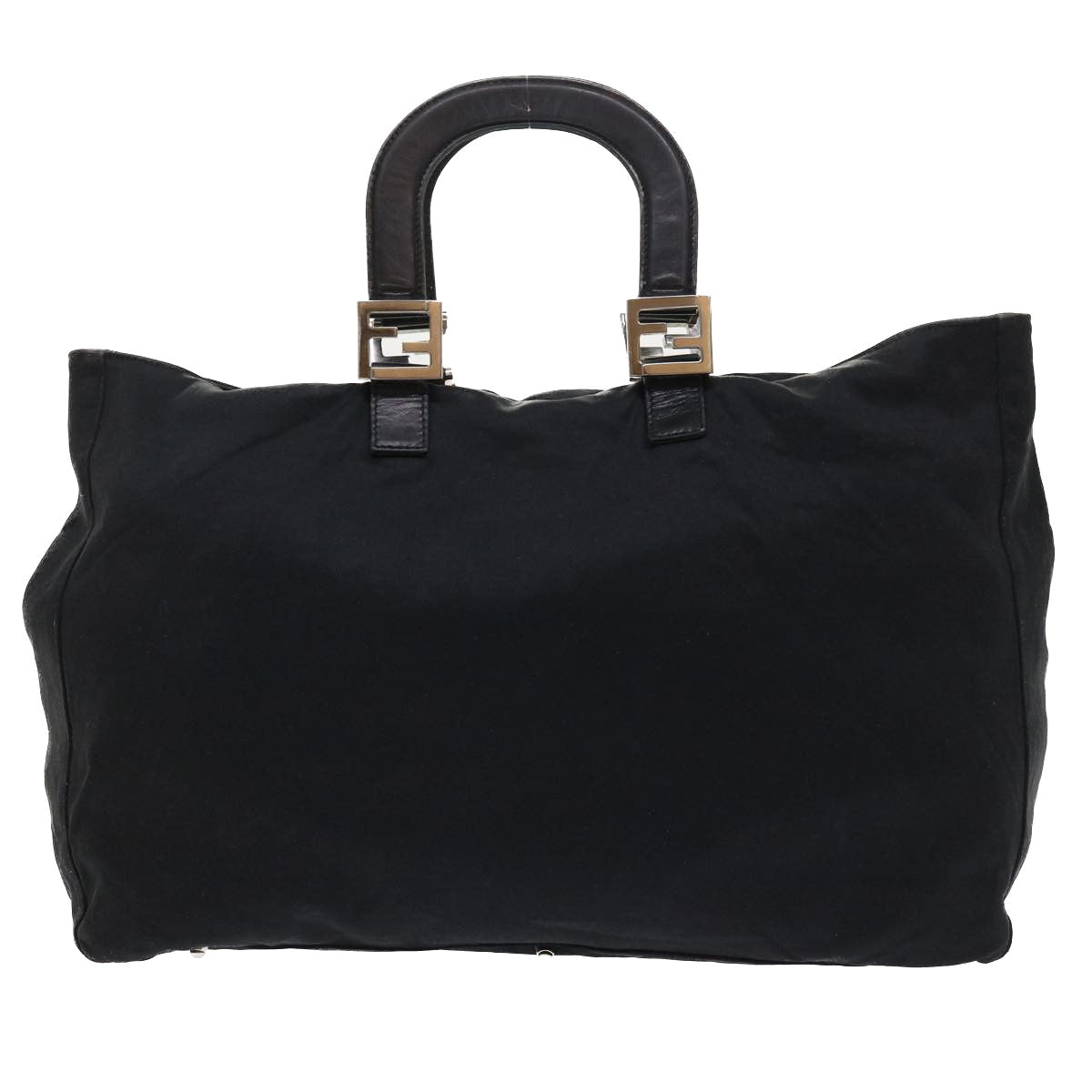 FENDI Shoulder Bag Nylon Black fm2468