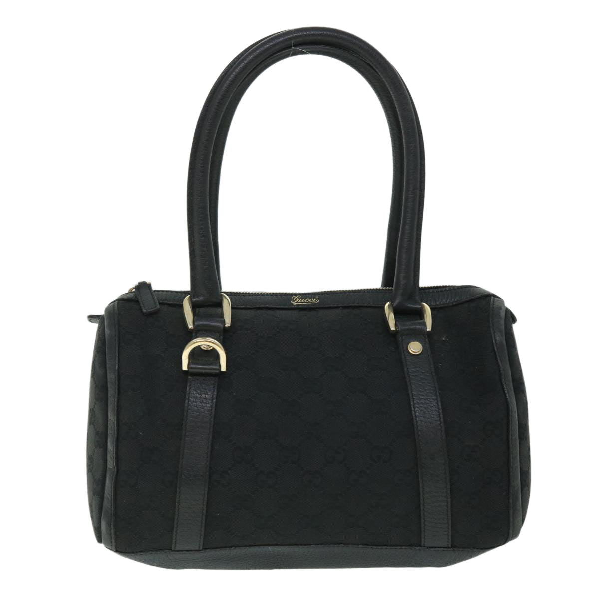 GUCCI GG Canvas Hand Bag Black 130942 fm2710