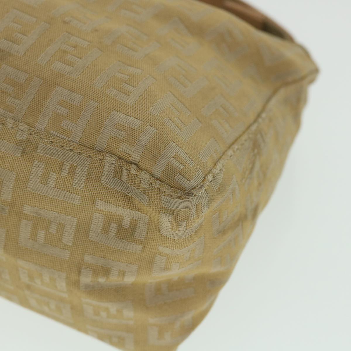 FENDI Zucchino Canvas Pouch Beige fm2756