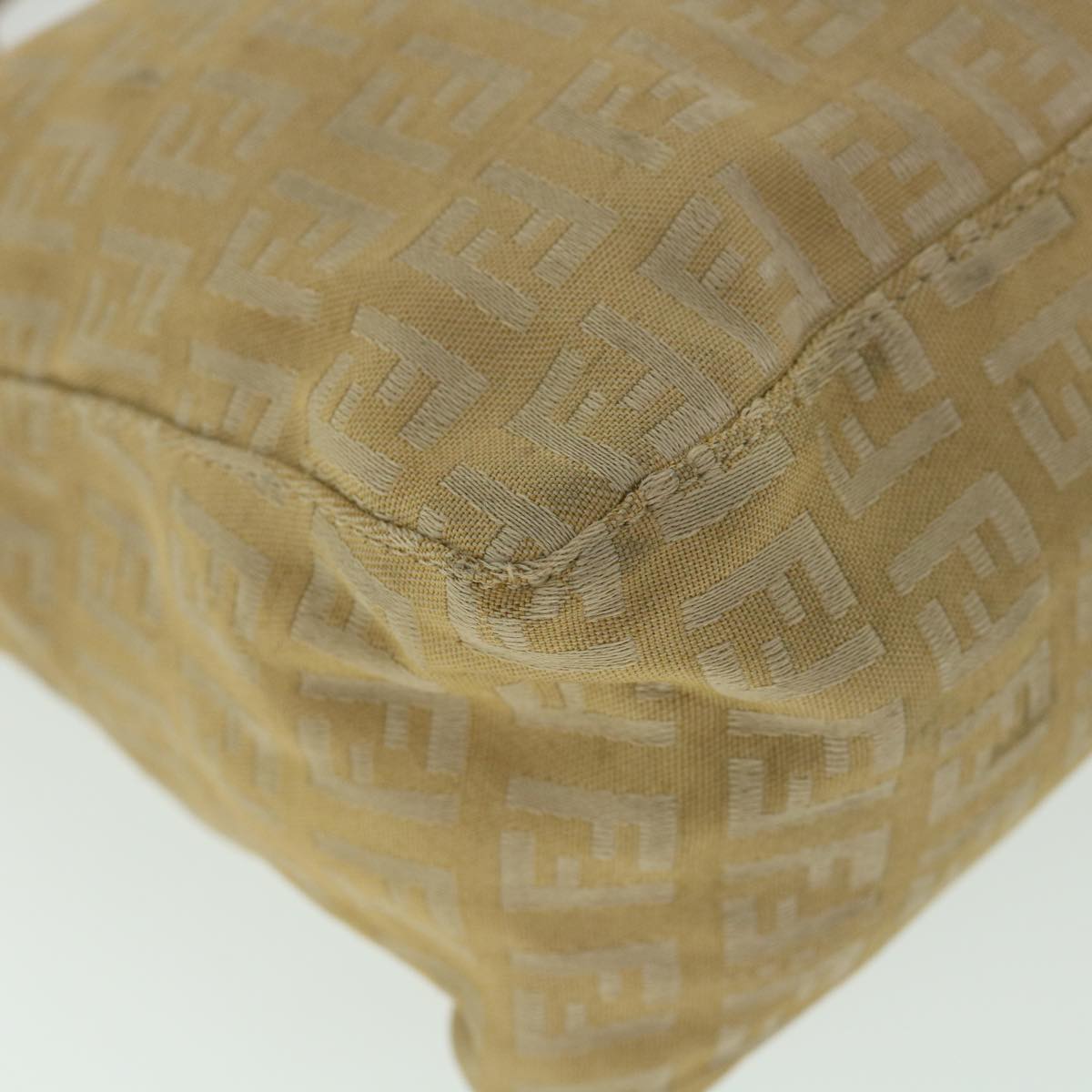 FENDI Zucchino Canvas Pouch Beige fm2756